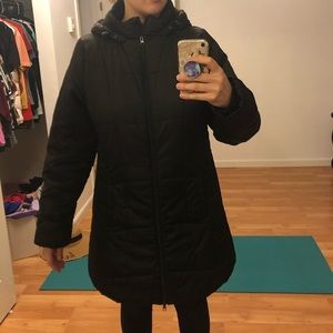 Long puffy winter coat